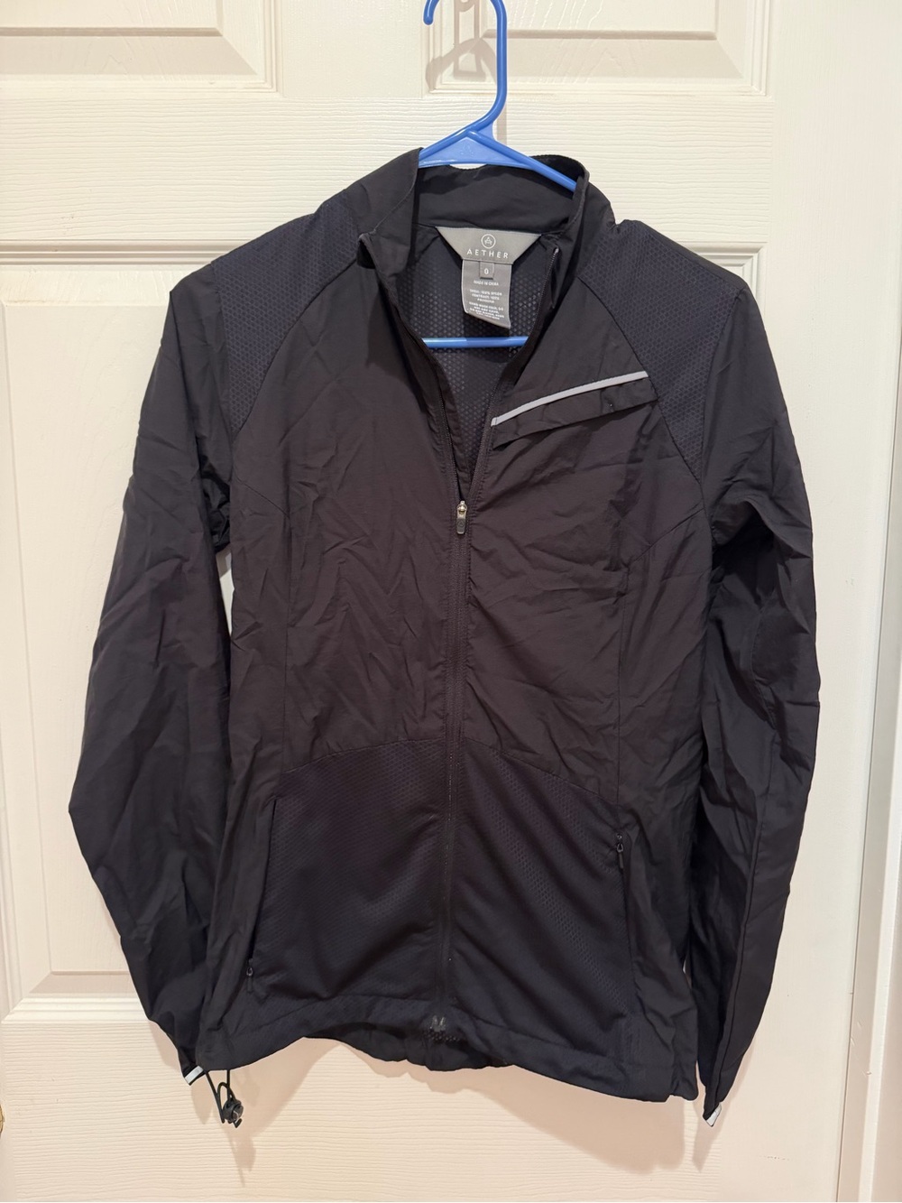 AETHER Black Lightweight Performance Jacket Size 0